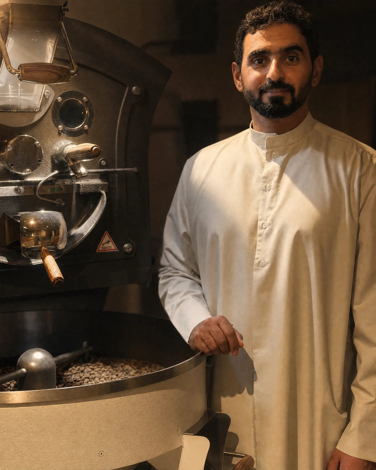 Sarhan Al Karbi at the roaster.